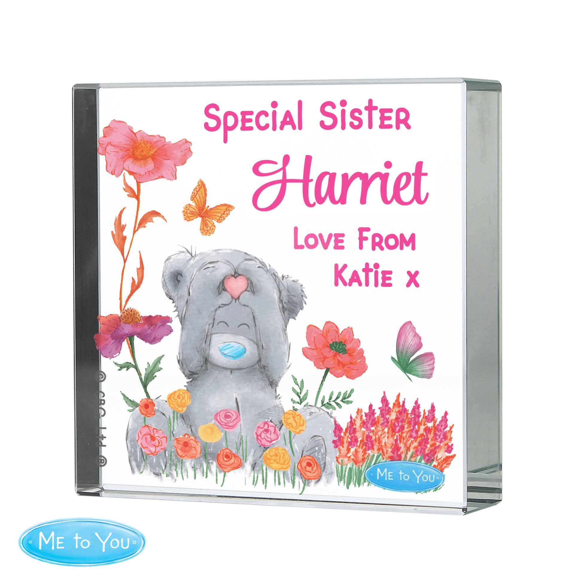 Personalised Me to You Flowery Glass Ornament – Tatty Teddy Keepsake Gift - image 5
