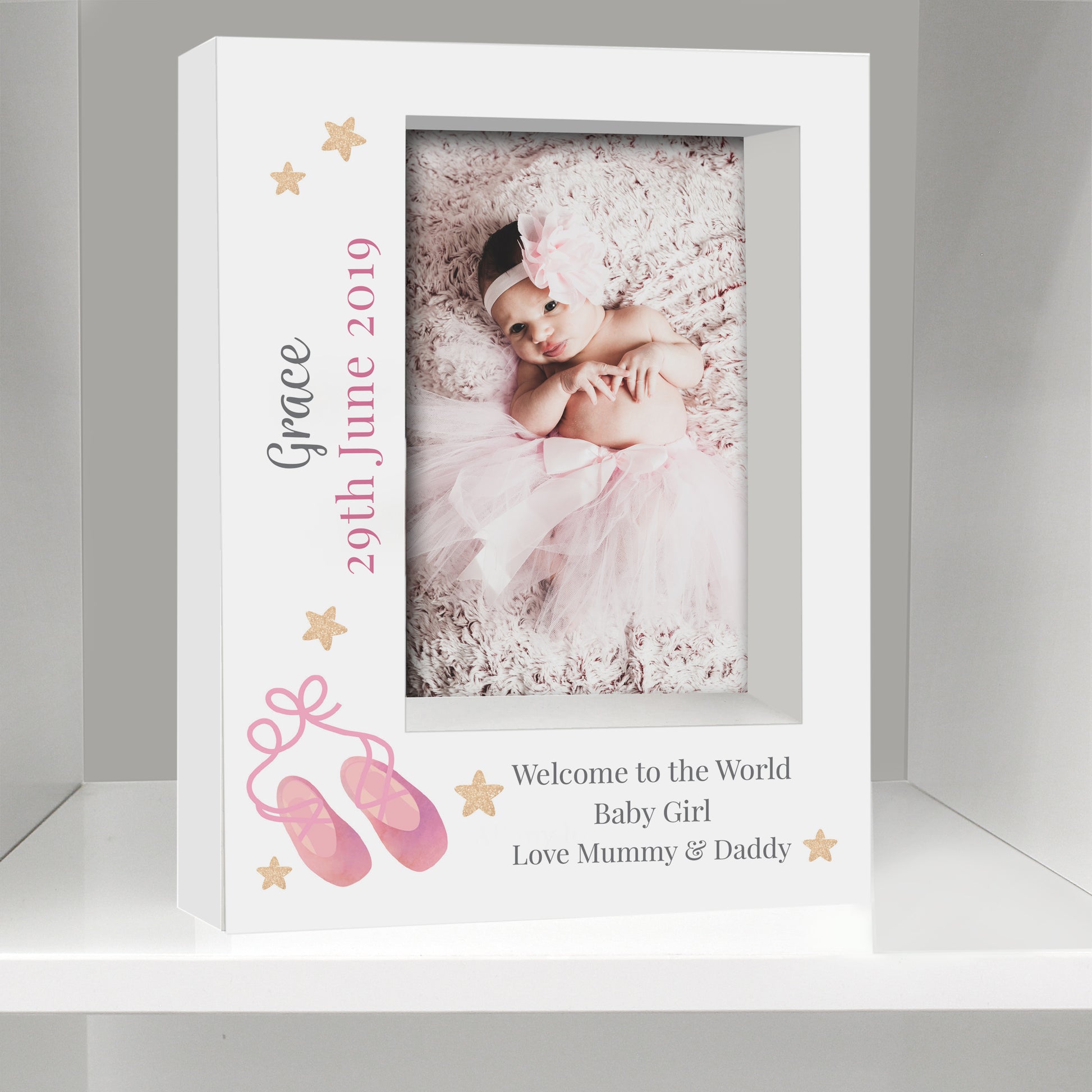 Personalised Swan Lake Ballet 5x7 Box Photo Frame - image 3