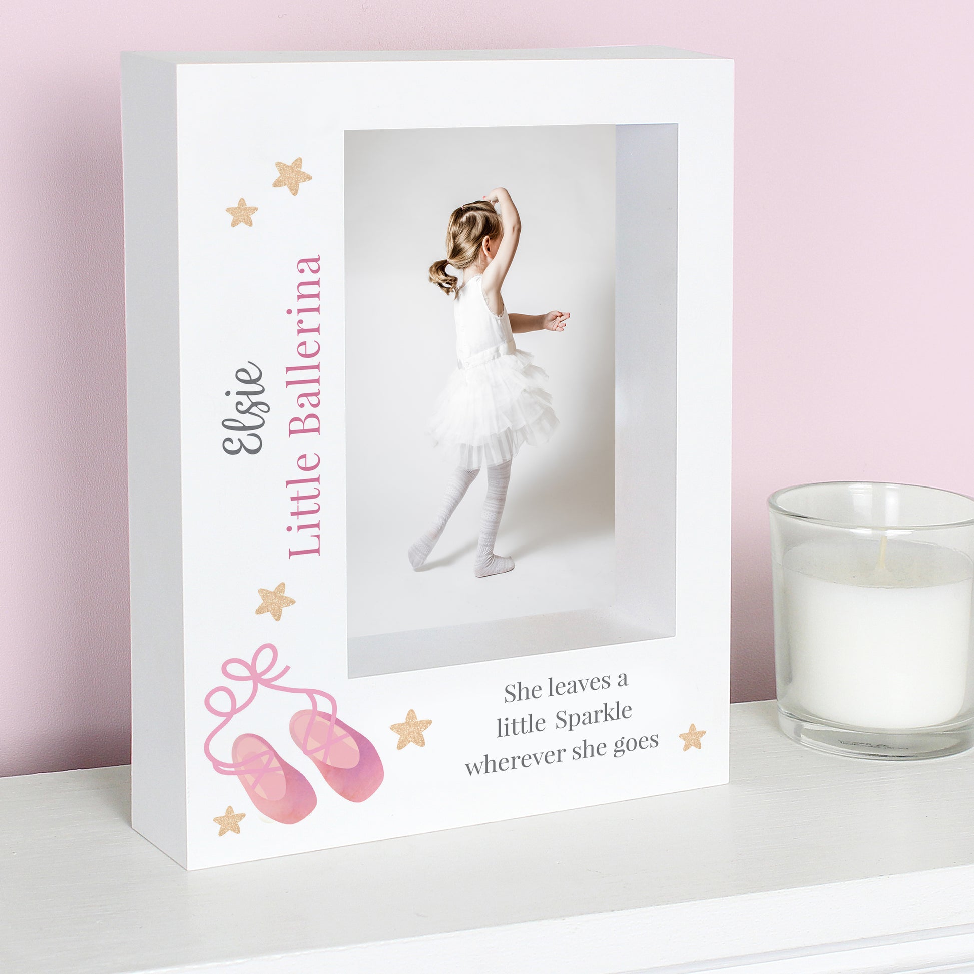 Personalised Swan Lake Ballet 5x7 Box Photo Frame - image 5