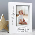 Personalised 'Truly Blessed' Naming Day 5x7 Box Photo Frame from Heartfelt Gifts
