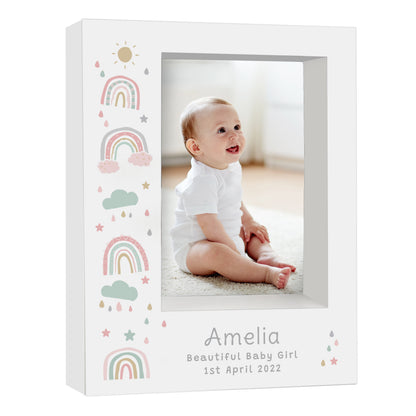 Personalised Rainbow 5x7 Box Photo Frame - image 5