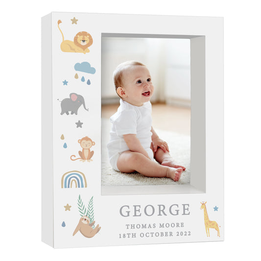 Personalised Safari Animals 5x7 Box Photo Frame - image 4