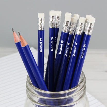 Personalised Name Only Blue Pencils from Heartfelt Gifts
