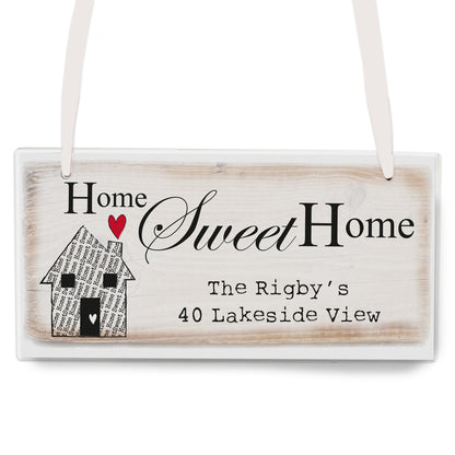 Personalised Home Sweet Home Wooden Sign - image 2