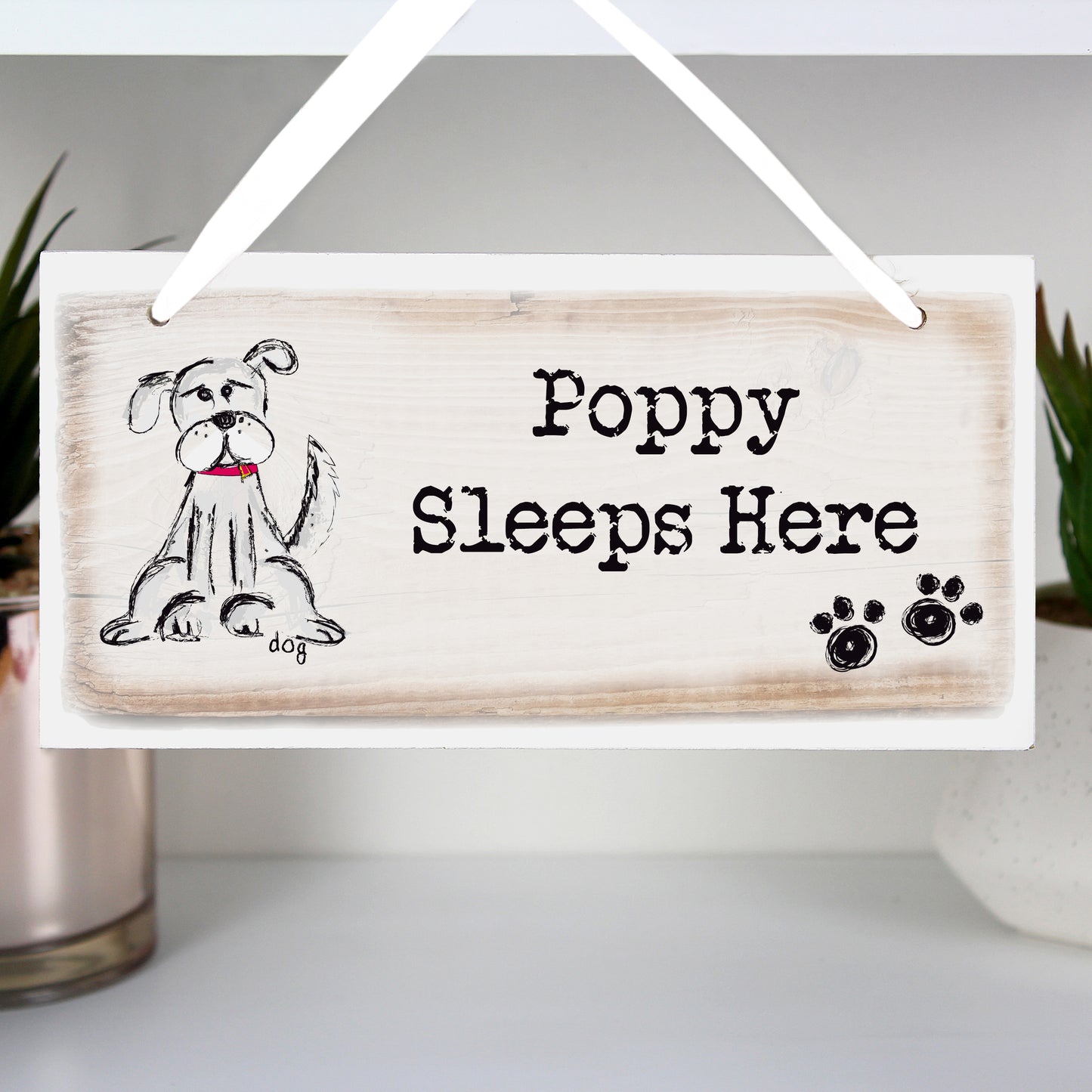 Personalised Dog Wooden Sign from Heartfelt Gifts