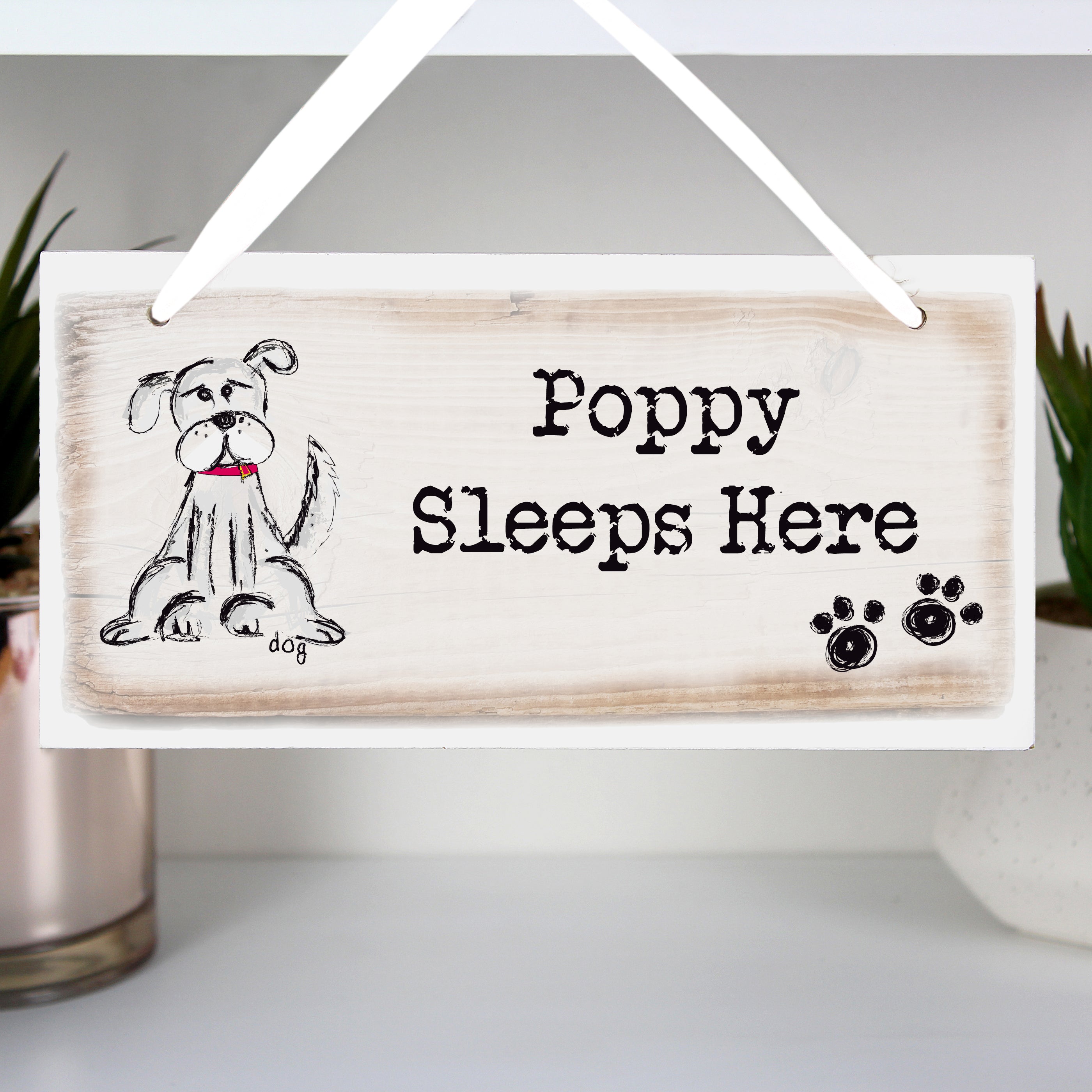 Personalised Dog Wooden Sign from Heartfelt Gifts