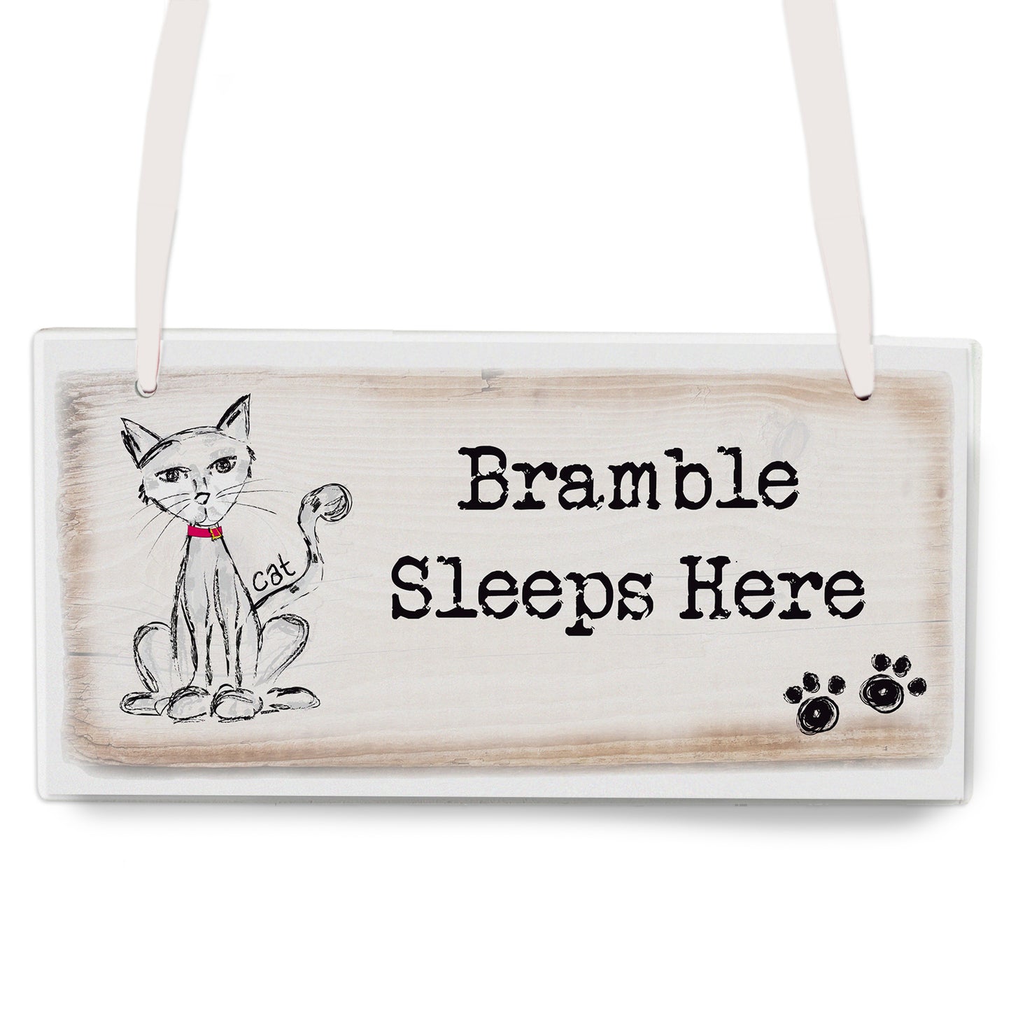 Personalised Cat Wooden Sign - image 2