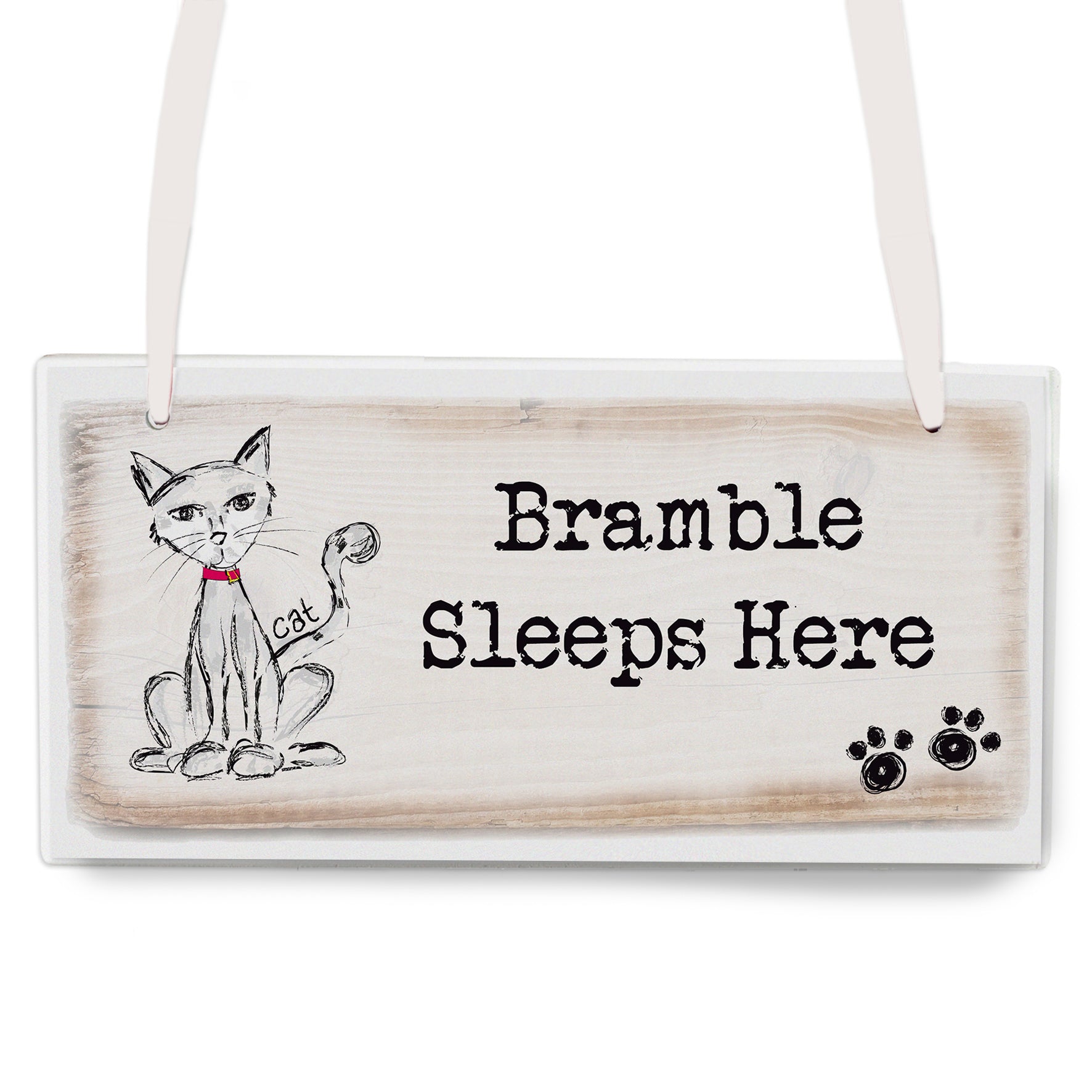 Personalised Cat Wooden Sign - image 2