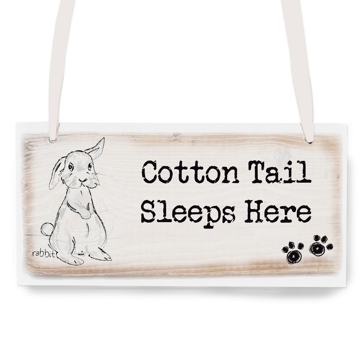 Personalised Rabbit Wooden Sign - image 2