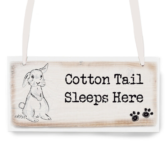 Personalised Rabbit Wooden Sign - image 2