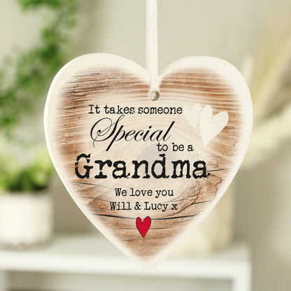 Personalised Someone Special Wooden Heart Shaped Decoration - image 2