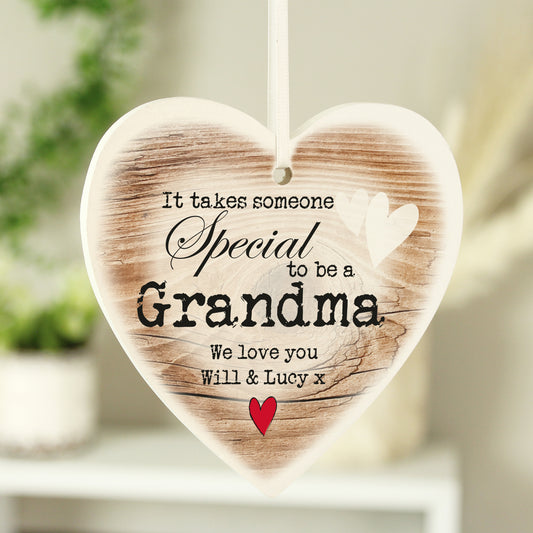 Personalised Someone Special Wooden Heart Shaped Decoration - image 2