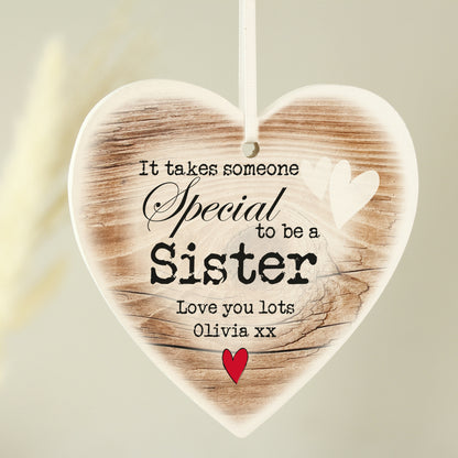 Personalised Someone Special Wooden Heart Shaped Decoration - image 3