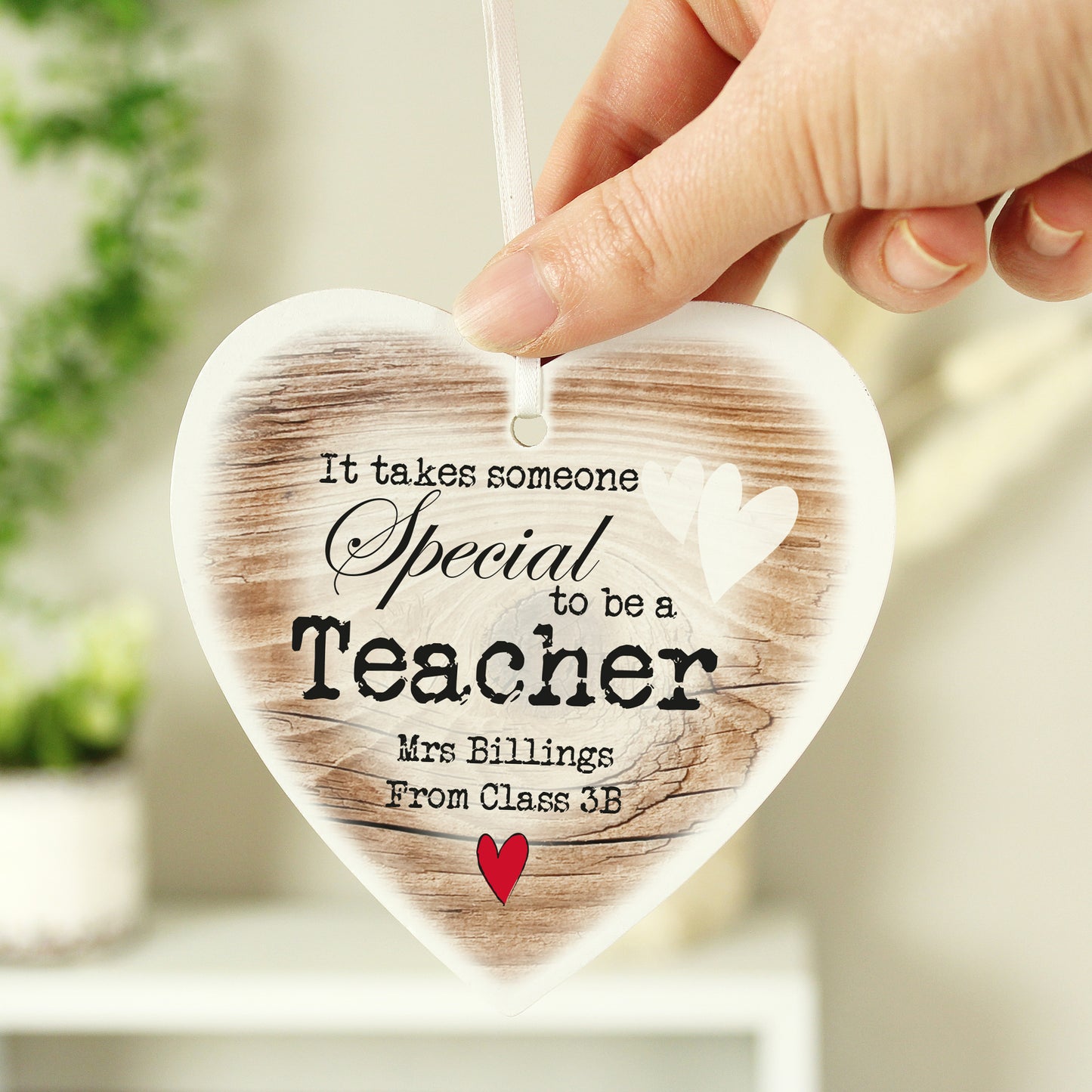 Personalised Someone Special Wooden Heart Shaped Decoration - image 4