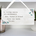 Personalised Forget me not Wooden Sign from Heartfelt Gifts