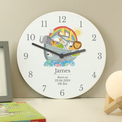 Personalised Noah's Ark Clock from Heartfelt Gifts