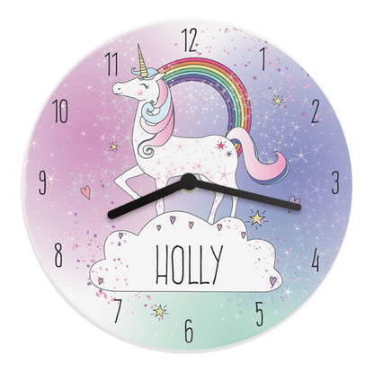 Personalised Unicorn Wooden Clock - image 5