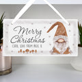 Personalised Christmas Gonk Wooden Sign from Heartfelt Gifts