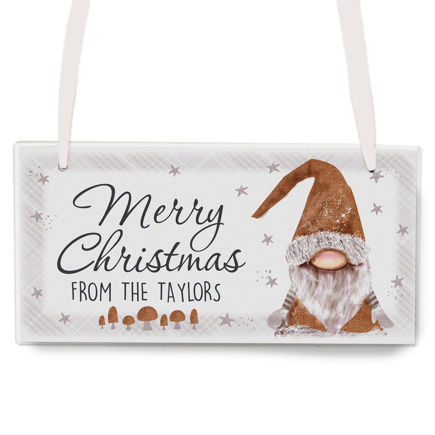 Personalised Christmas Gonk Wooden Sign - image 2