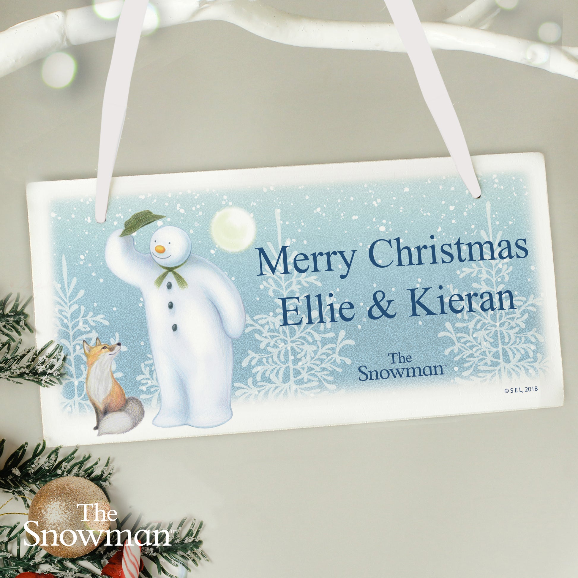 Personalised The Snowman Snow Wonder Wooden Sign from Heartfelt Gifts