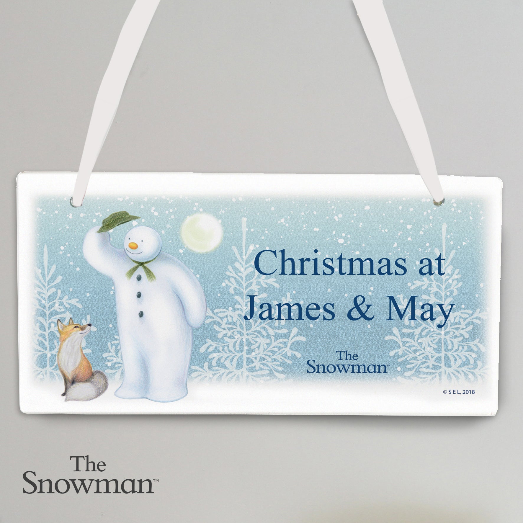 Personalised The Snowman Snow Wonder Wooden Sign - image 3