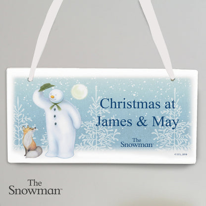Personalised The Snowman Snow Wonder Wooden Sign - image 3