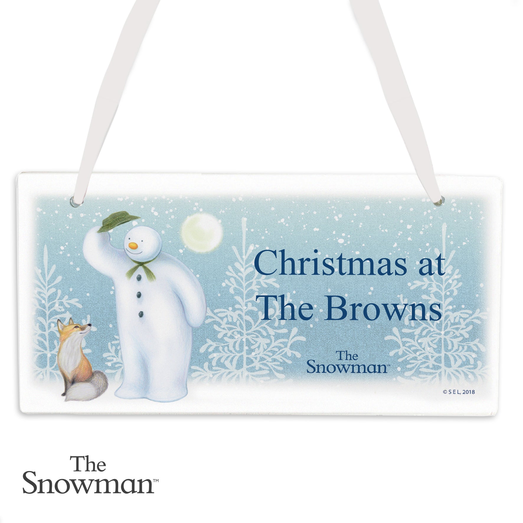 Personalised The Snowman Snow Wonder Wooden Sign - image 4