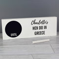 Personalised Classic Chalk Countdown Wooden Mantel Decoration from Heartfelt Gifts