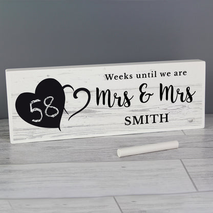 Rustic chalk countdown mantel decoration – additional product view