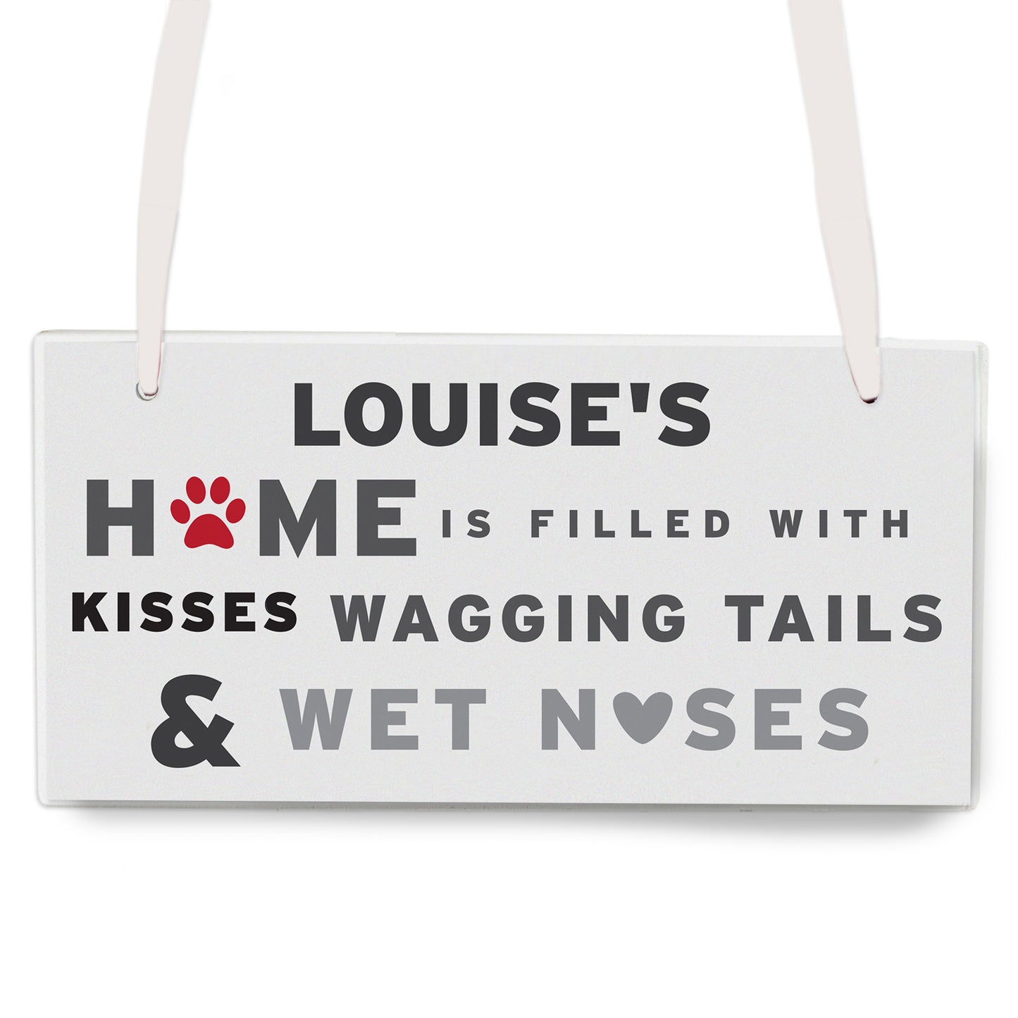 Personalised 'Wagging Tails' Dog Wooden Sign - image 2