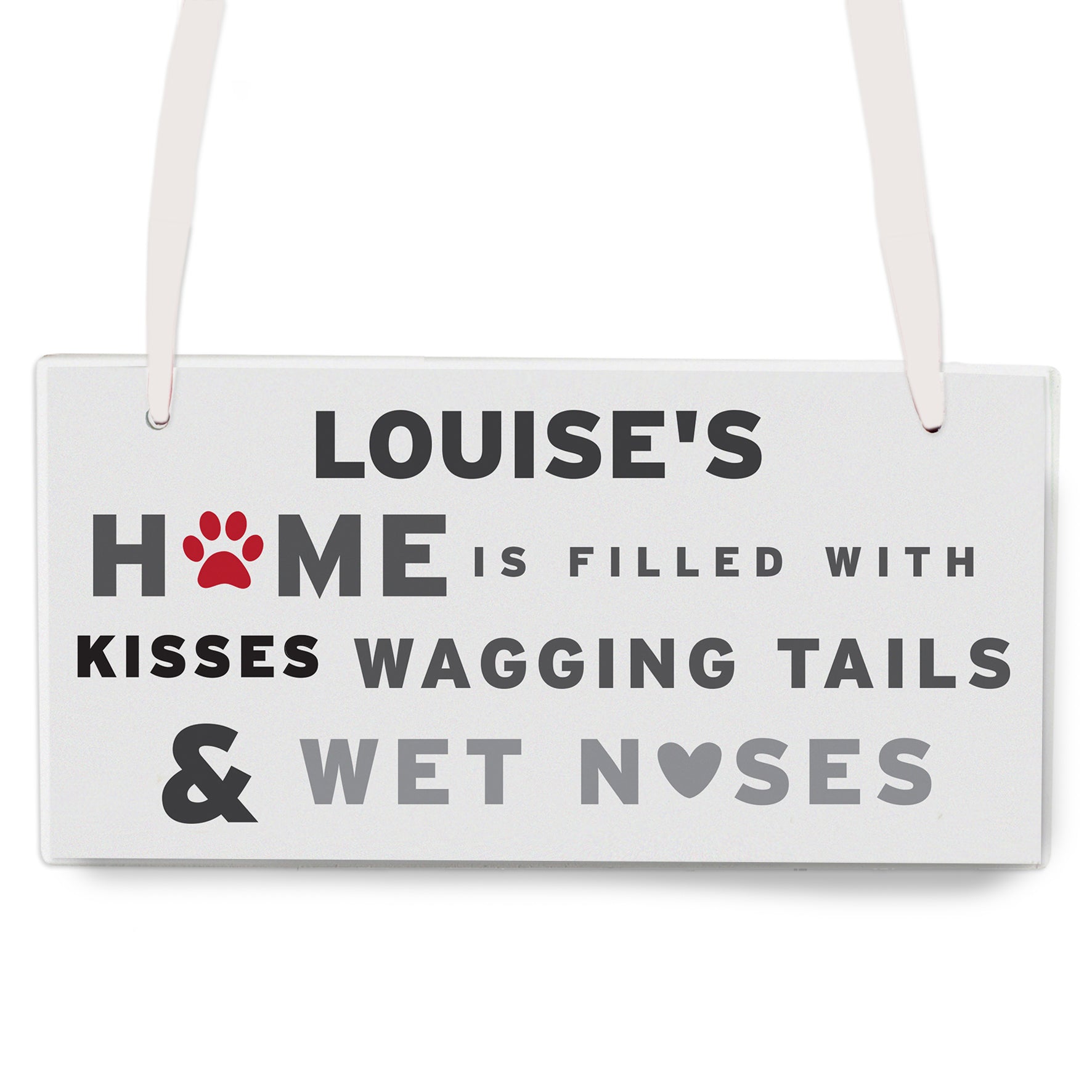 Personalised 'Wagging Tails' Dog Wooden Sign - image 2