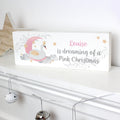 Personalised Swan Lake Wooden Mantel Decoration from Heartfelt Gifts