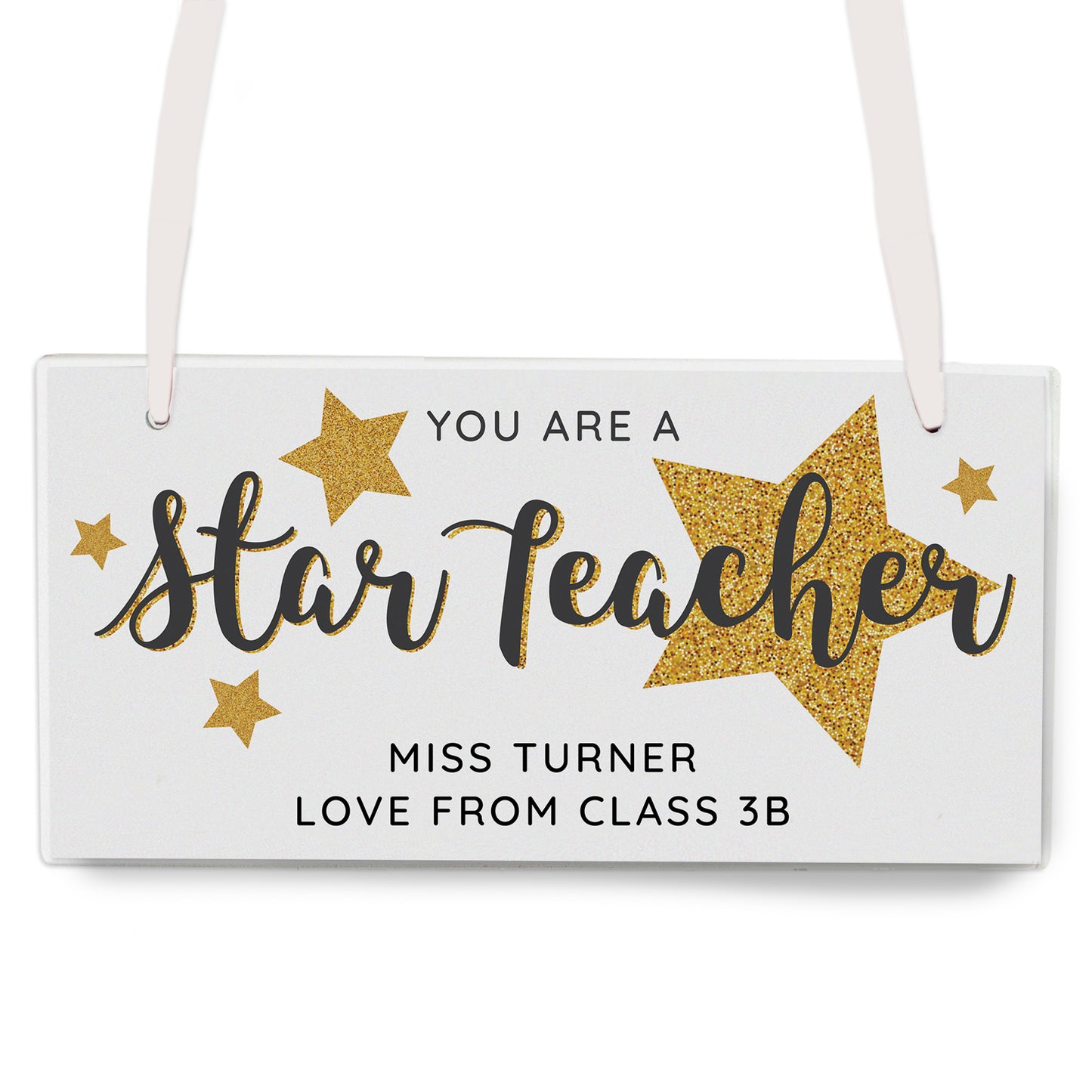 Personalised You Are A Star Teacher Wooden Sign - image 2