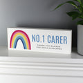 Personalised Rainbow Wooden Mantel Decoration from Heartfelt Gifts