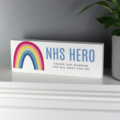 Personalised Rainbow Wooden Mantel Decoration - image 3