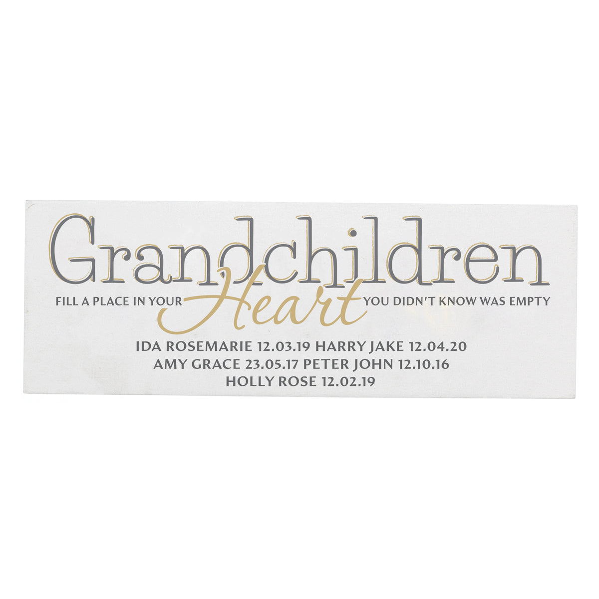 Personalised Grandchildren Wooden Mantel Decoration - image 2