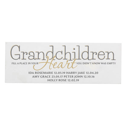 Personalised Grandchildren Wooden Mantel Decoration - image 2