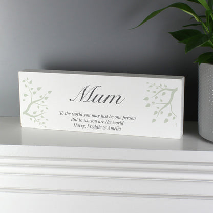 Personalised Branches Wooden Mantel Decoration from Heartfelt Gifts