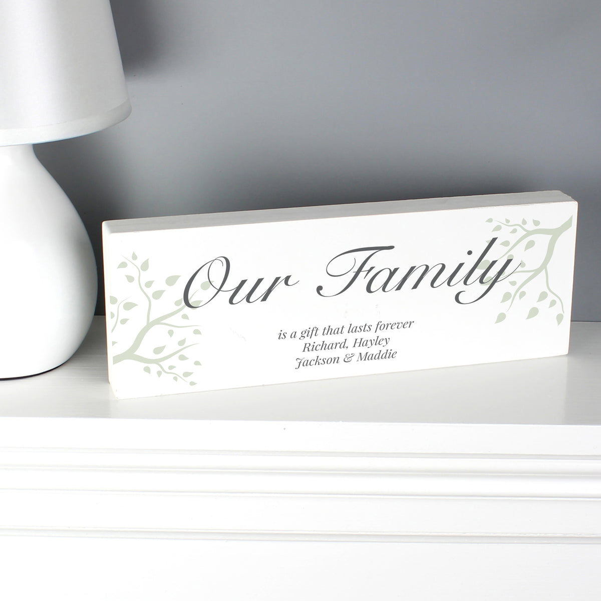 Personalised Branches Wooden Mantel Decoration - image 5
