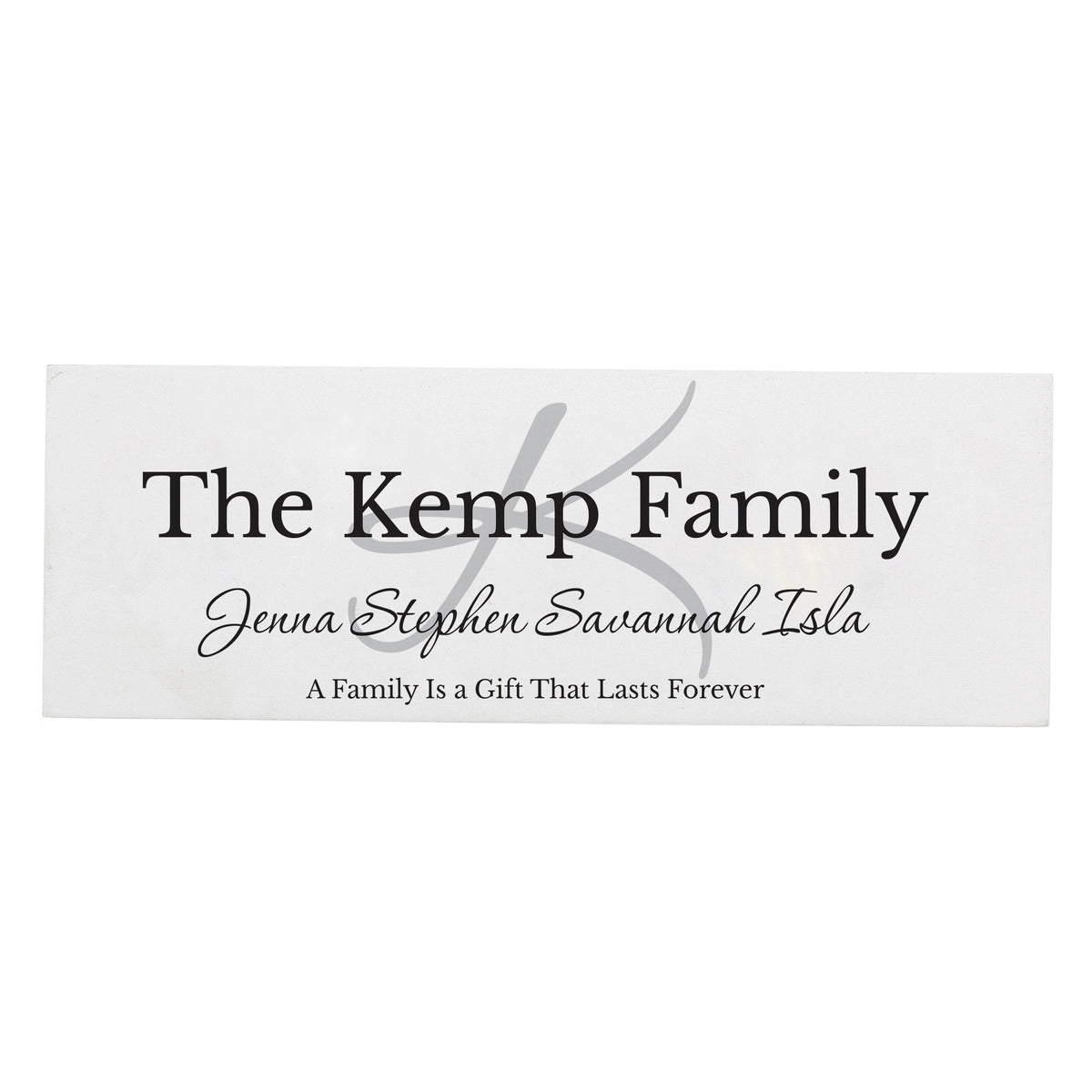 Personalised Family Wooden Mantel Decoration - image 2