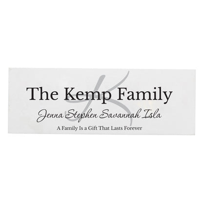 Personalised Family Wooden Mantel Decoration - image 2
