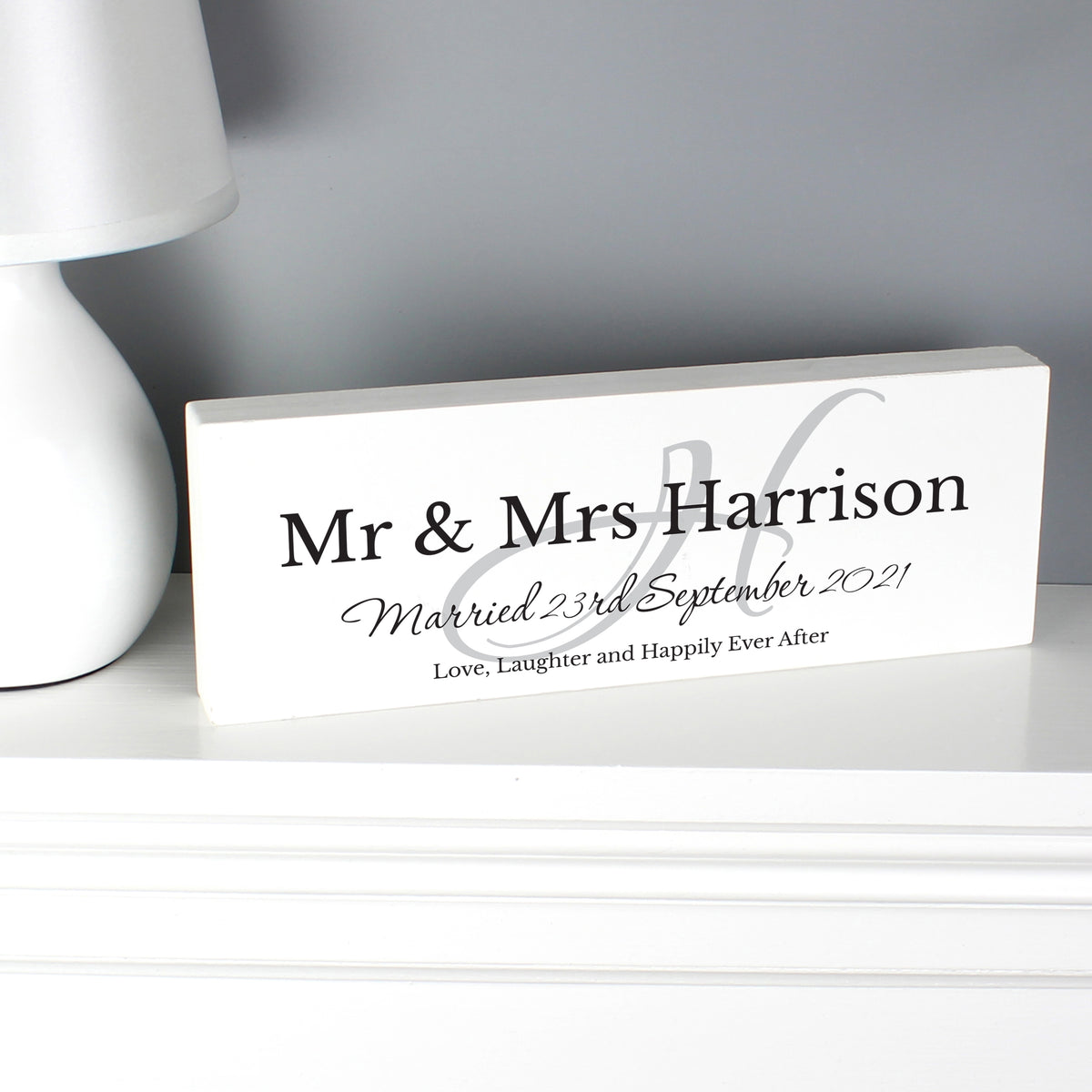 Personalised Family Wooden Mantel Decoration - image 4