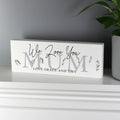 Personalised Botanical Wooden Mantel Decoration from Heartfelt Gifts