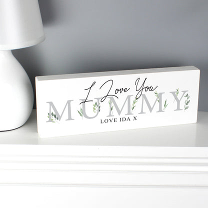 Personalised Botanical Wooden Mantel Decoration - image 4