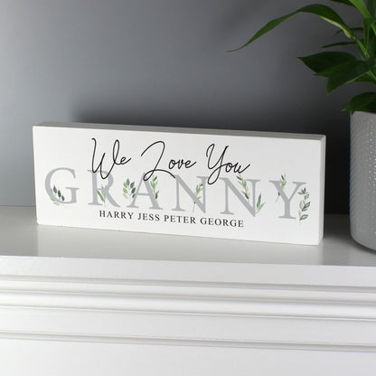 Personalised Botanical Wooden Mantel Decoration - image 6