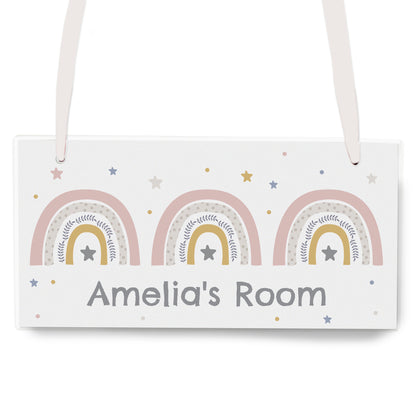 Personalised Rainbow Wooden Sign - image 2