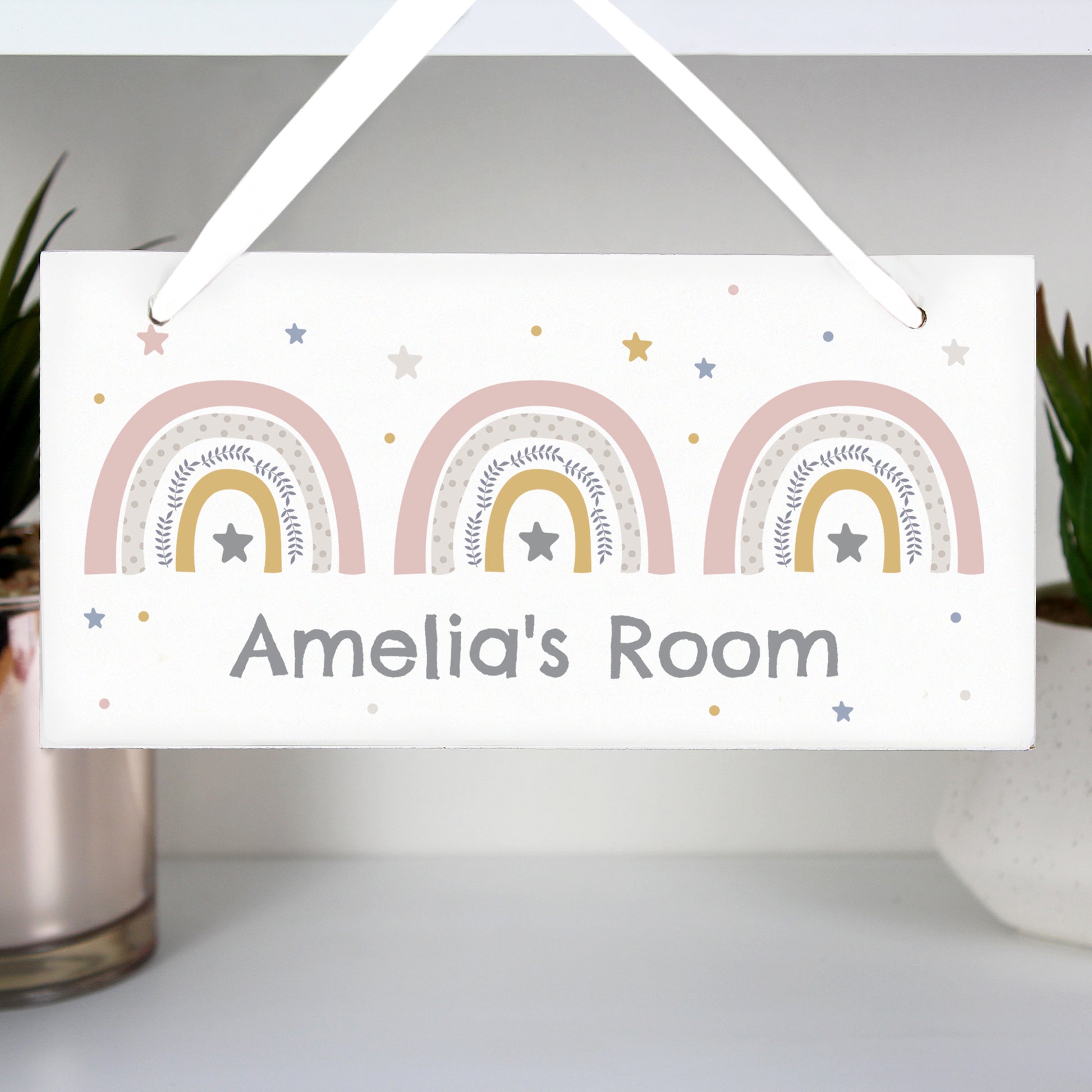 Personalised Rainbow Wooden Sign - image 3