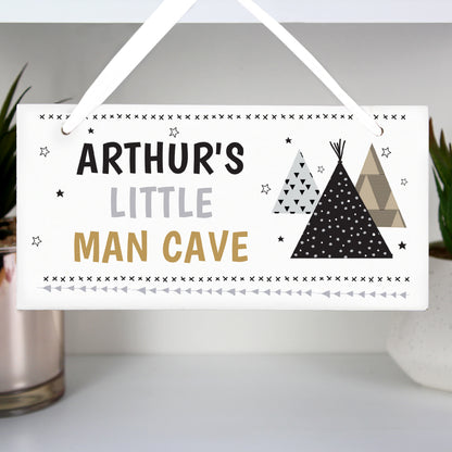Personalised Wigwam Wooden Sign from Heartfelt Gifts