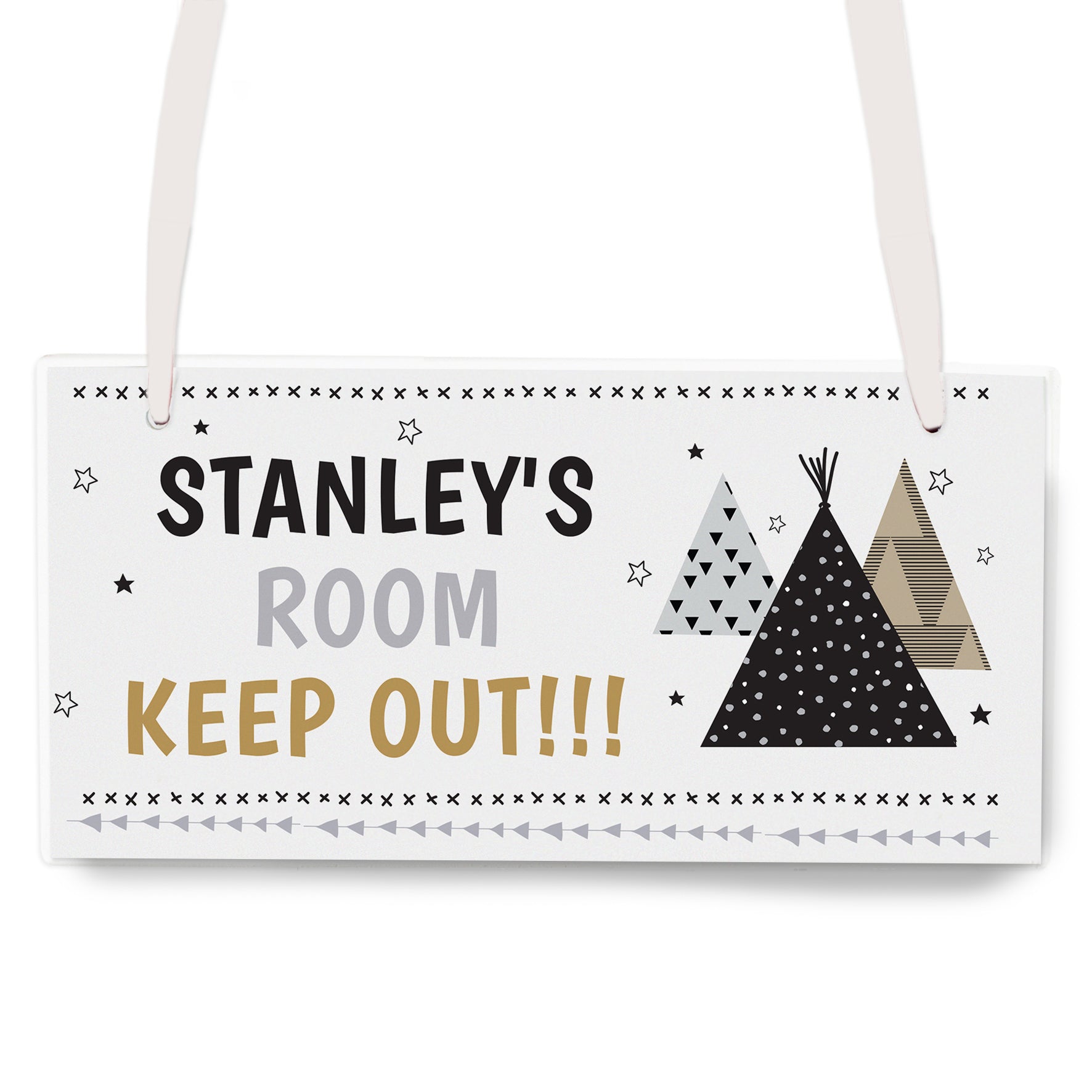 Personalised Wigwam Wooden Sign - image 2