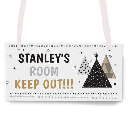 Personalised Wigwam Wooden Sign - image 2